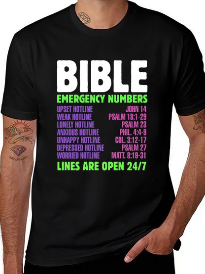 Bible Emergency Numbers T-Shirt