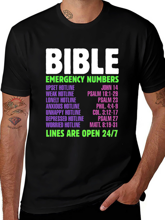 Bible Emergency Numbers T-Shirt