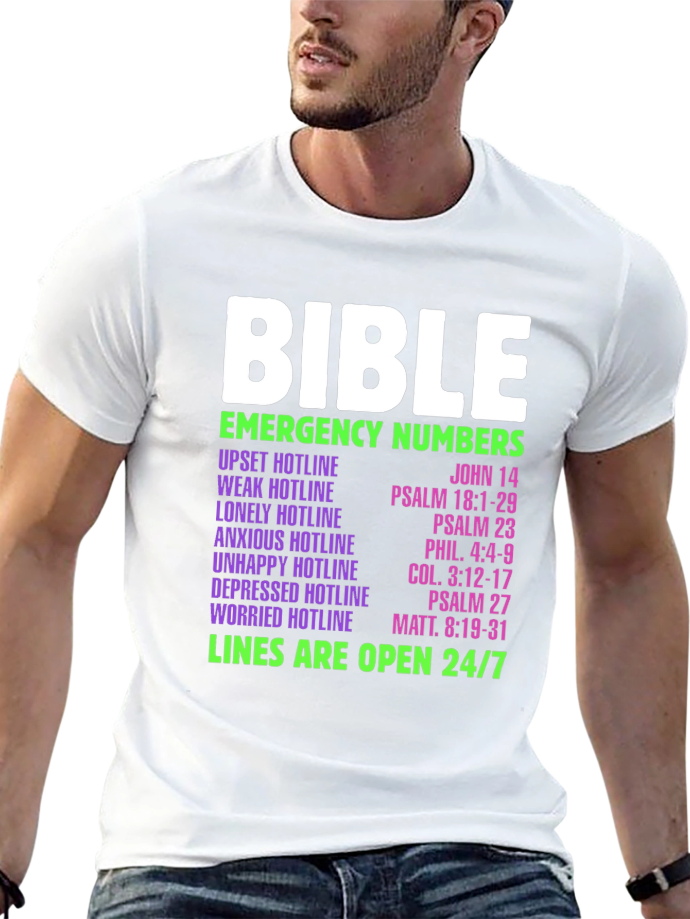 Bible Emergency Numbers T-Shirt