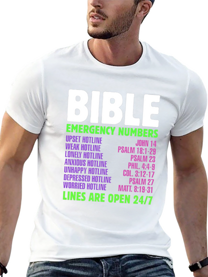 Bible Emergency Numbers T-Shirt
