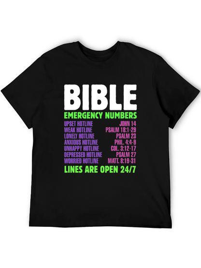 Bible Emergency Numbers T-Shirt