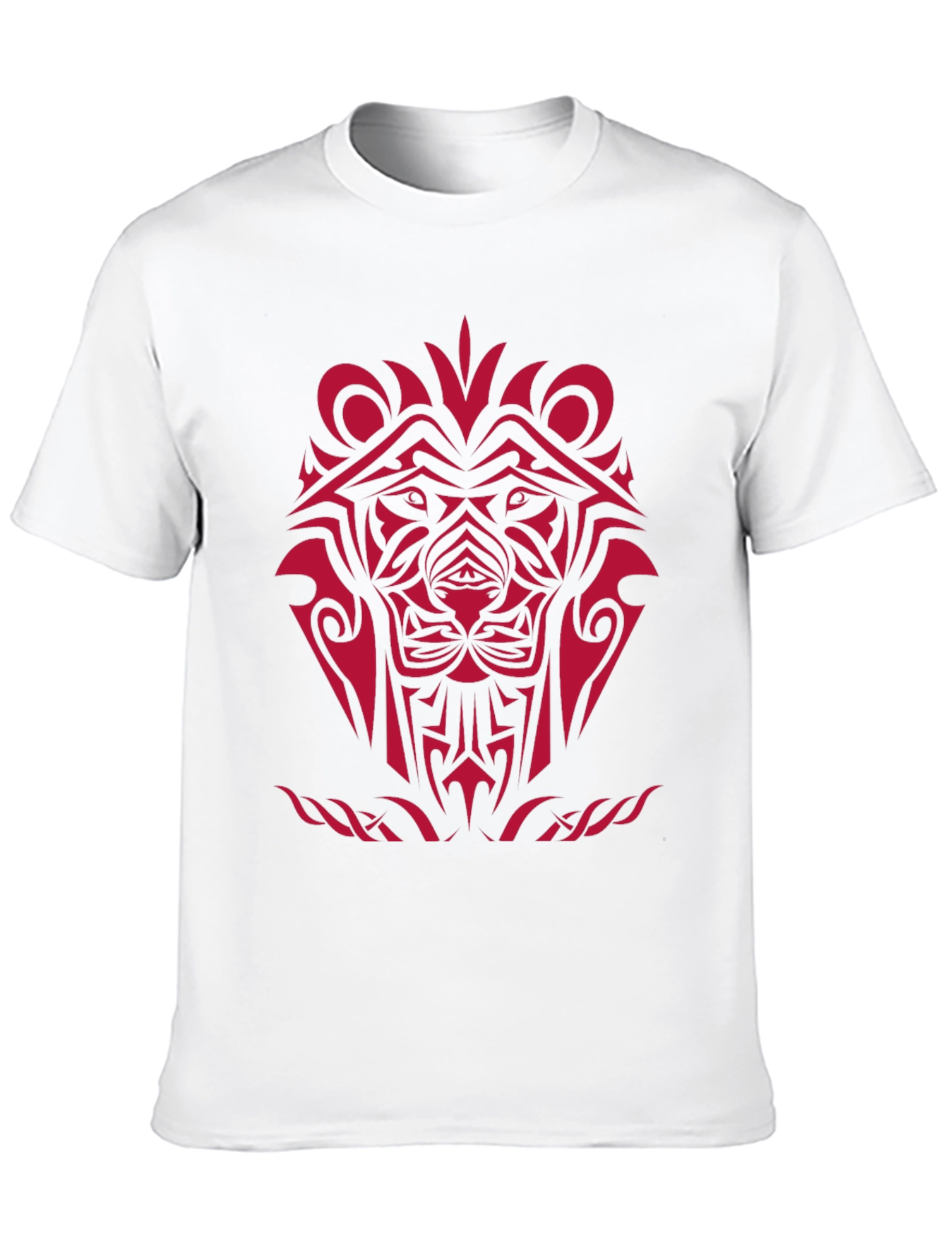 Tribal Lion Graphic Black T-Shirt