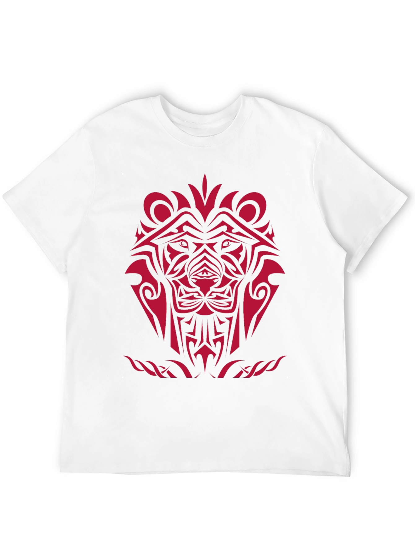 Tribal Lion Graphic Black T-Shirt