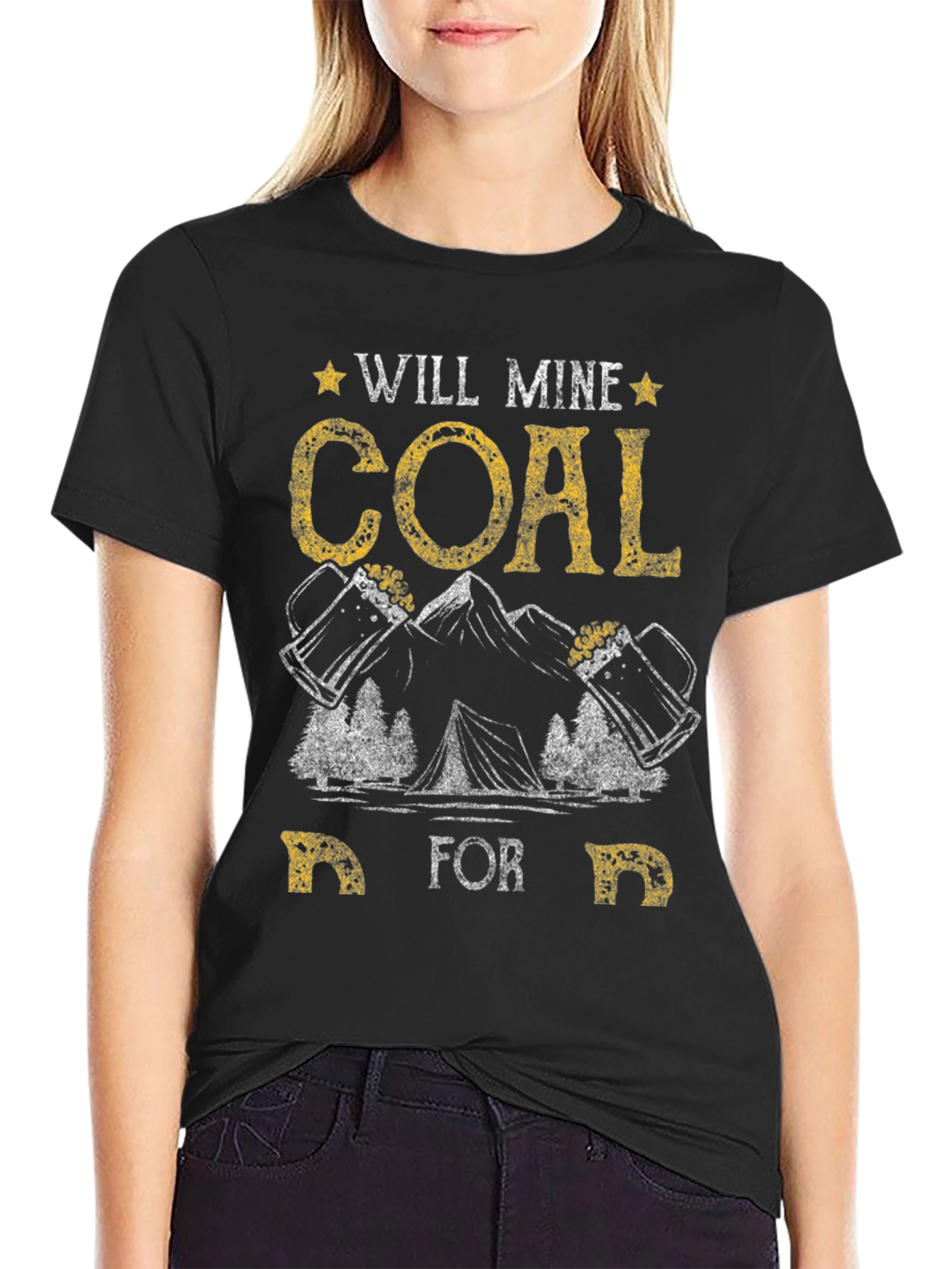 Will Mine Coal for Beer Funny T-Shirt