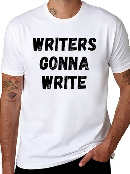 Writers Gonna Write T-Shirt - Black Graphic Tee