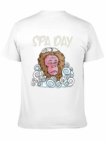 Spa Day Monkey Graphic T-Shirt