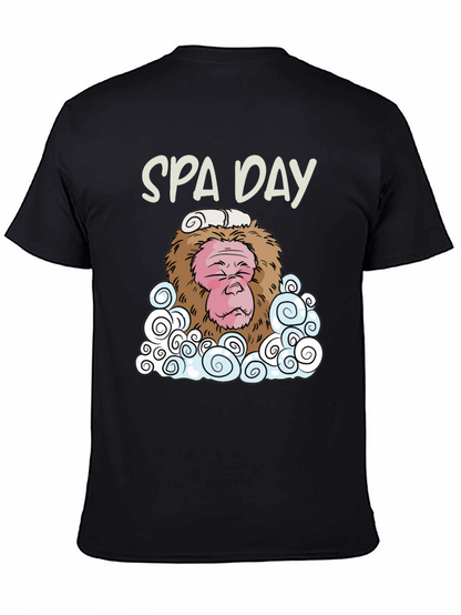 Spa Day Monkey Graphic T-Shirt