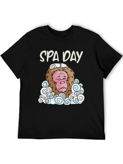 Spa Day Monkey Graphic T-Shirt
