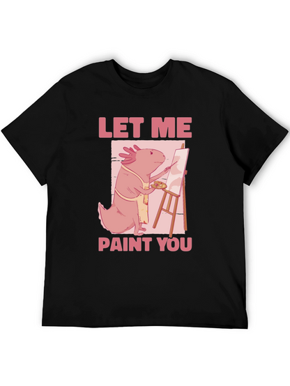 Axolotl Artist Graphic Tee - Let Me Paint You