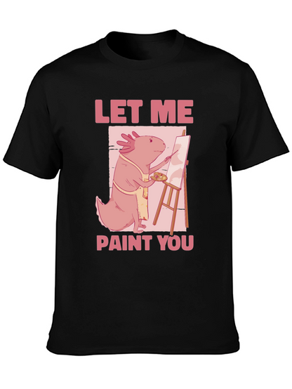 Axolotl Artist Graphic Tee - Let Me Paint You