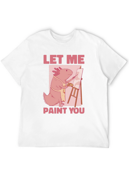 Axolotl Artist Graphic Tee - Let Me Paint You
