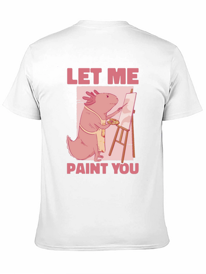 Axolotl Artist Graphic Tee - Let Me Paint You