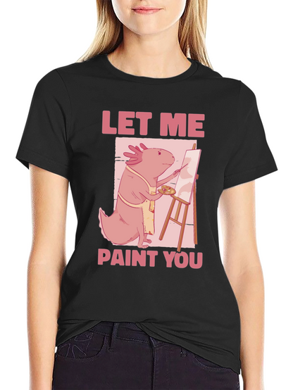 Axolotl Artist Graphic Tee - Let Me Paint You
