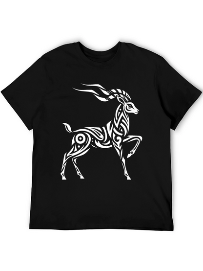 Stylish Tribal Antelope Graphic Tee