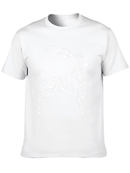 Stylish Tribal Antelope Graphic Tee