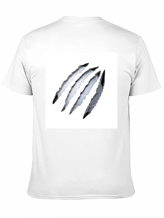 Black Claw Mark Tee - Stylish Graphic Print Shirt