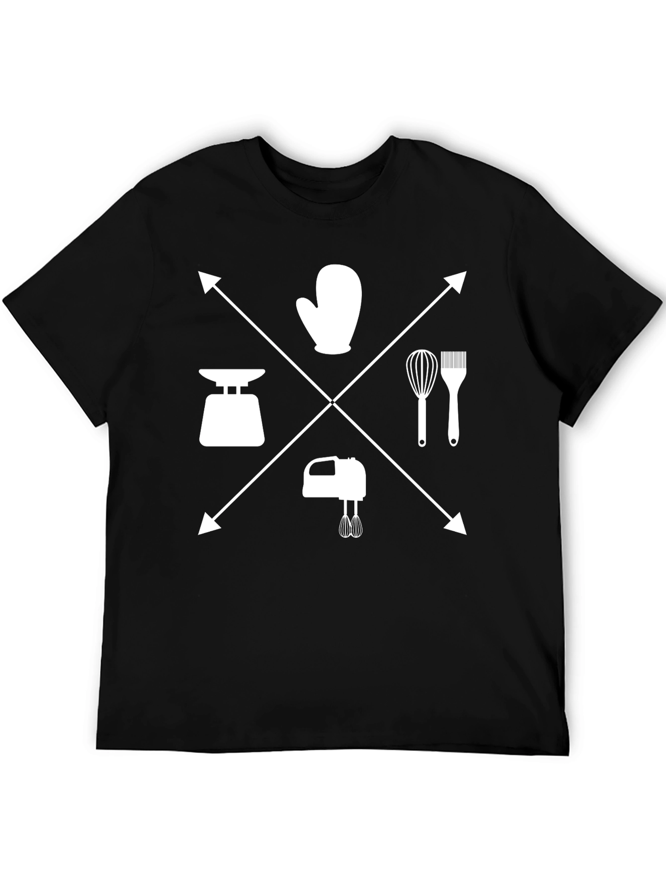 Baking Essentials Graphic Tee - Cool Chef Shirt