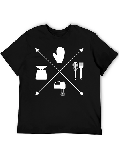 Baking Essentials Graphic Tee - Cool Chef Shirt