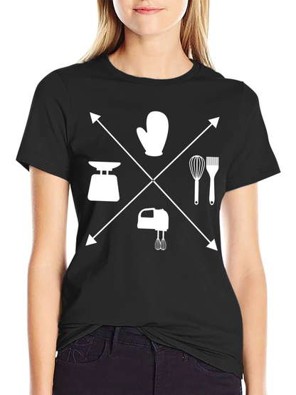 Baking Essentials Graphic Tee - Cool Chef Shirt