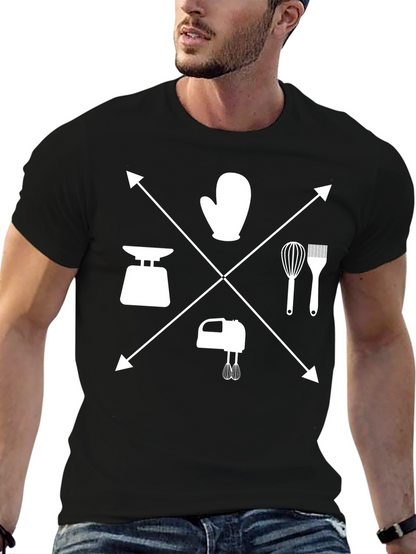 Baking Essentials Graphic Tee - Cool Chef Shirt