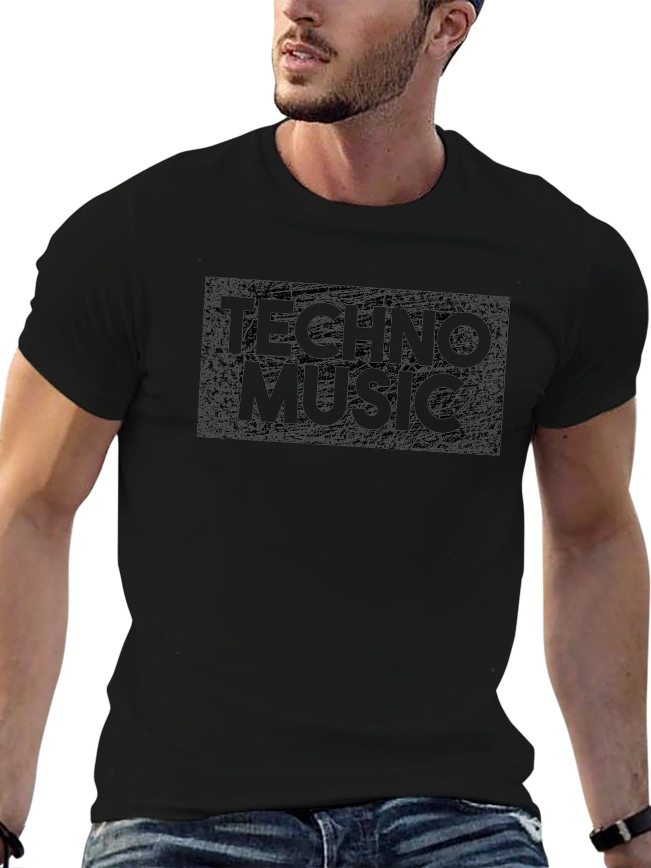 Techno Music T-Shirt - Black Graphic Tee