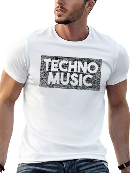 Techno Music T-Shirt - Black Graphic Tee