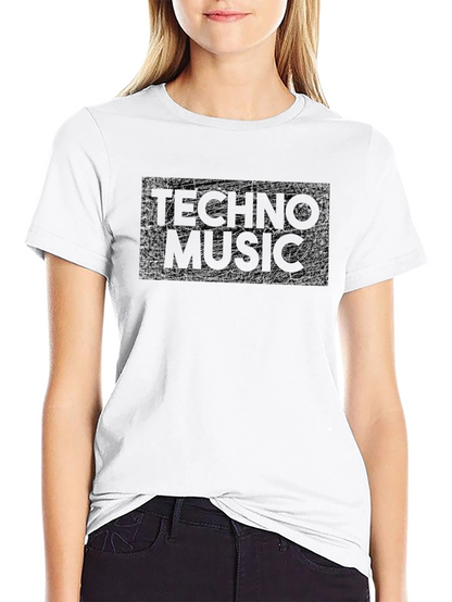 Techno Music T-Shirt - Black Graphic Tee