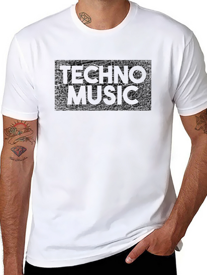 Techno Music T-Shirt - Black Graphic Tee