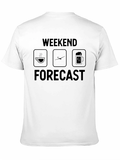 Weekend Forecast T-Shirt: Coffee Disc Golf & Beer!