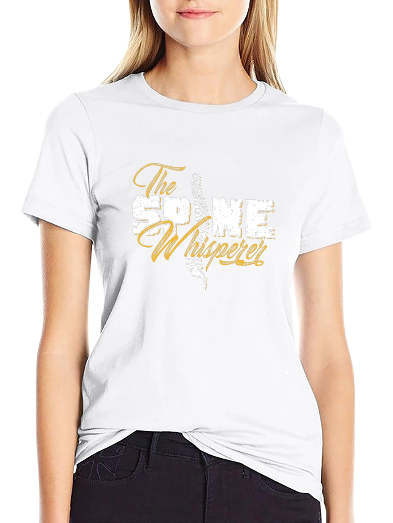 The Spine Whisperer Graphic Tee - Black