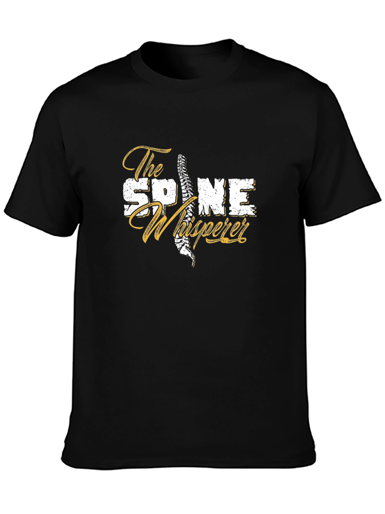 The Spine Whisperer Graphic Tee - Black