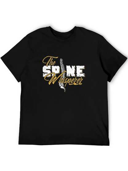 The Spine Whisperer Graphic Tee - Black