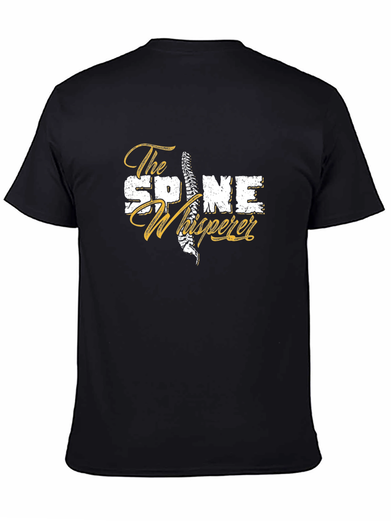 The Spine Whisperer Graphic Tee - Black