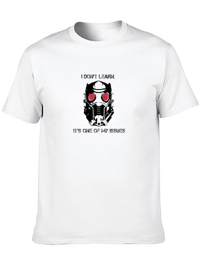 Star-Lord I Dont Learn Black T-Shirt