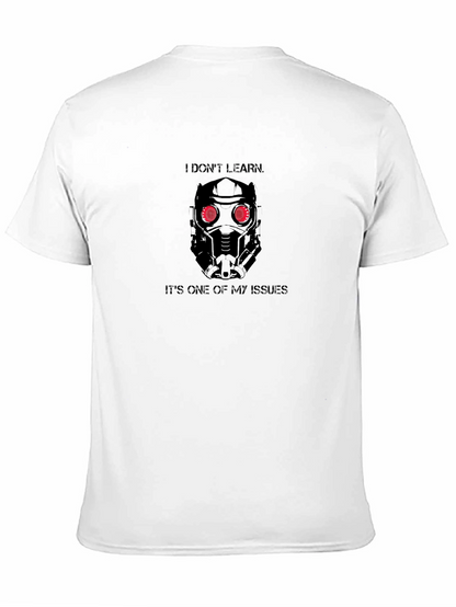 Star-Lord I Dont Learn Black T-Shirt