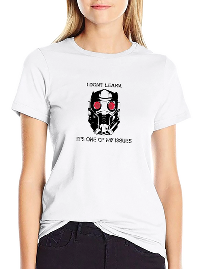 Star-Lord I Dont Learn Black T-Shirt
