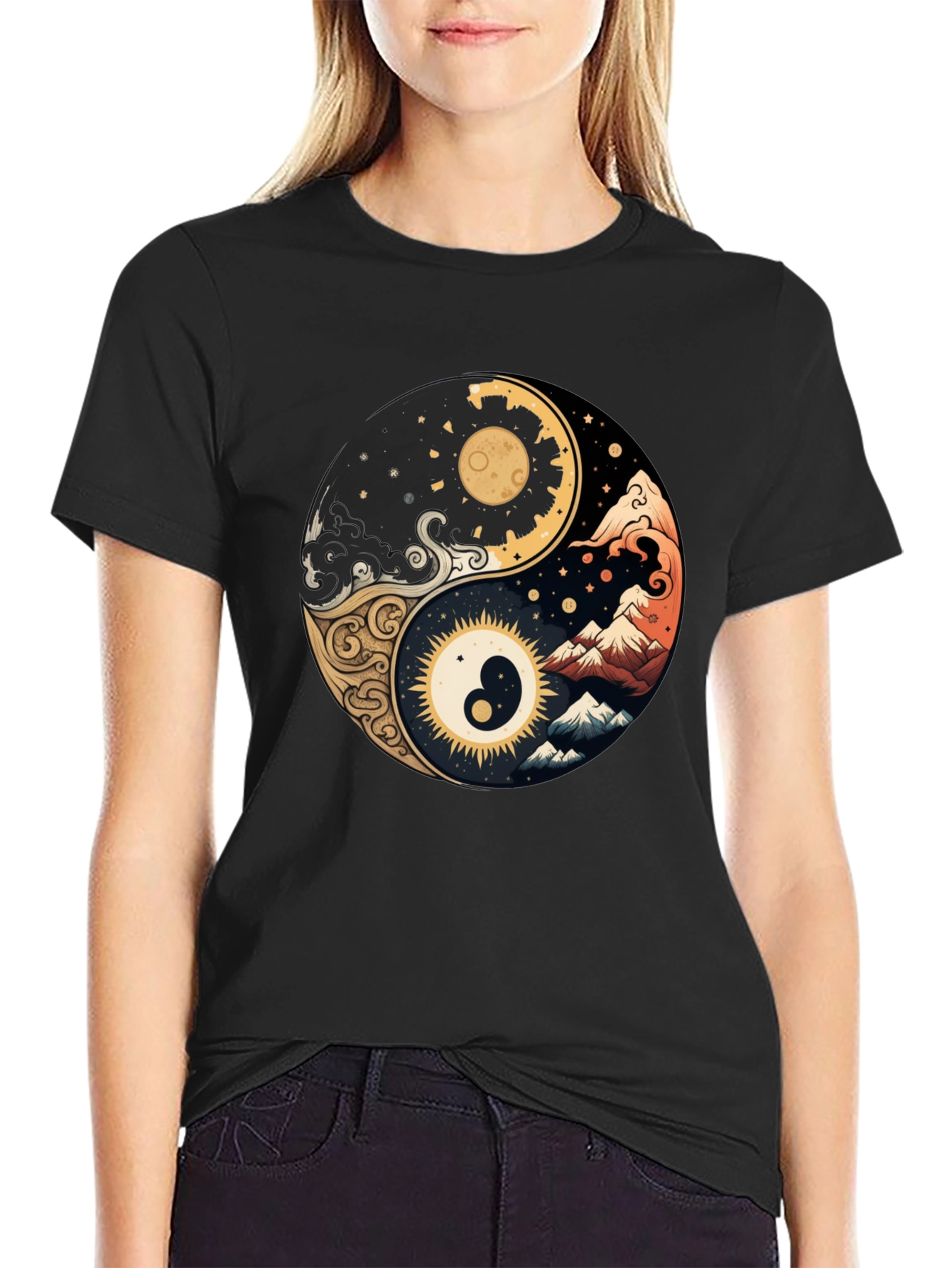 Yin Yang Art T-Shirt - Balance & Harmony