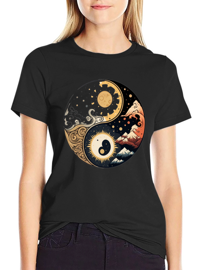 Yin Yang Art T-Shirt - Balance & Harmony
