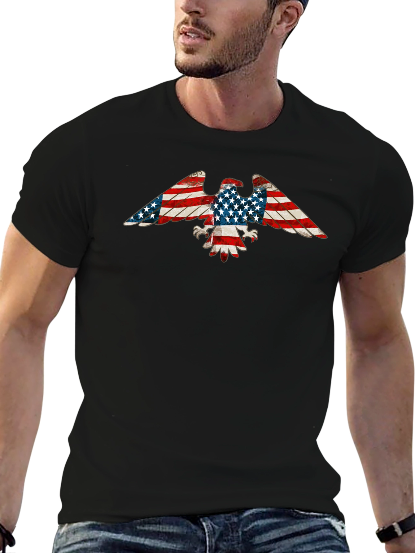 American Eagle Graphic Tee - Patriotic Style