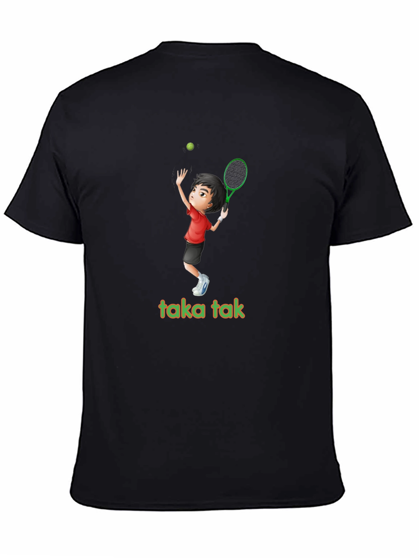 Tennis Player Graphic T-Shirt - taka tak