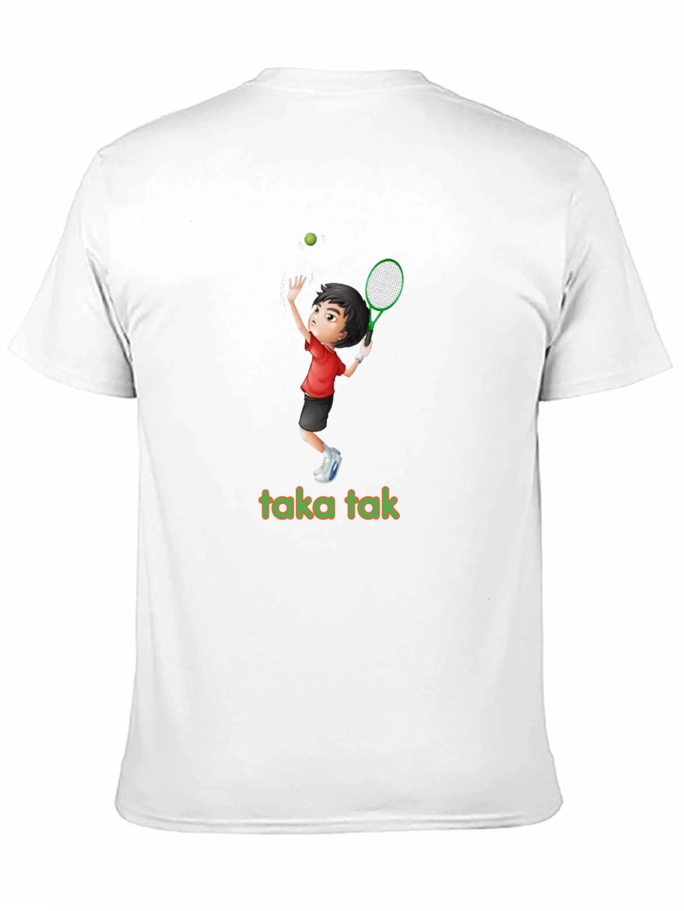 Tennis Player Graphic T-Shirt - taka tak