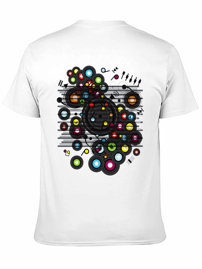 Abstract Circles Graphic T-Shirt - Modern Art Tee