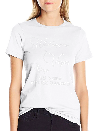 Vegas Police Record Graphic T-Shirt