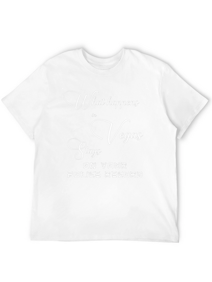 Vegas Police Record Graphic T-Shirt