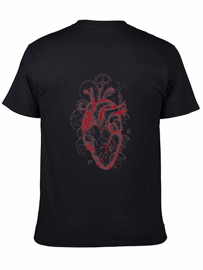 Anatomical Heart Graphic Tee - Black