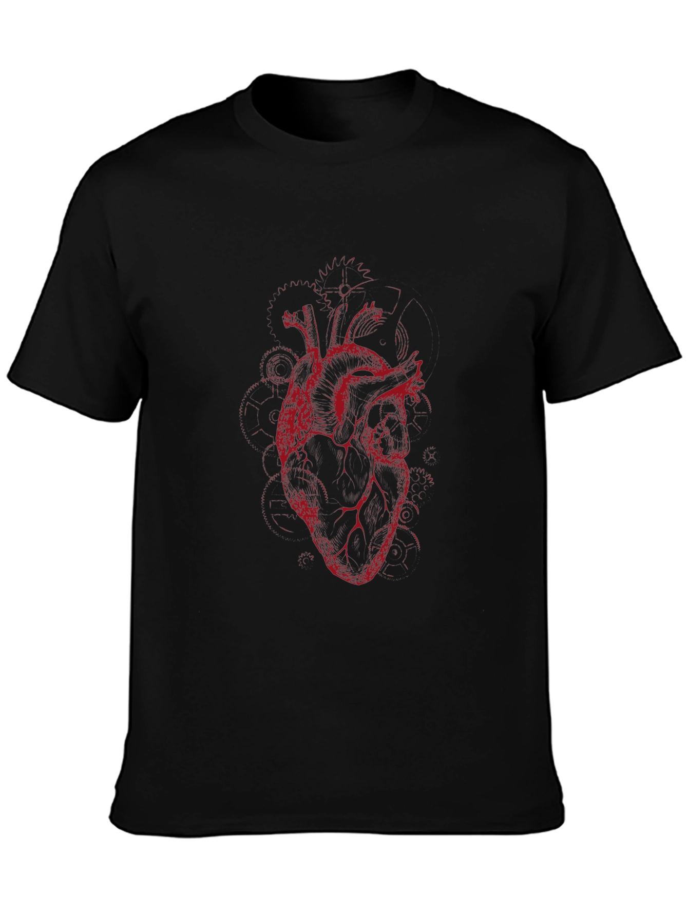Anatomical Heart Graphic Tee - Black