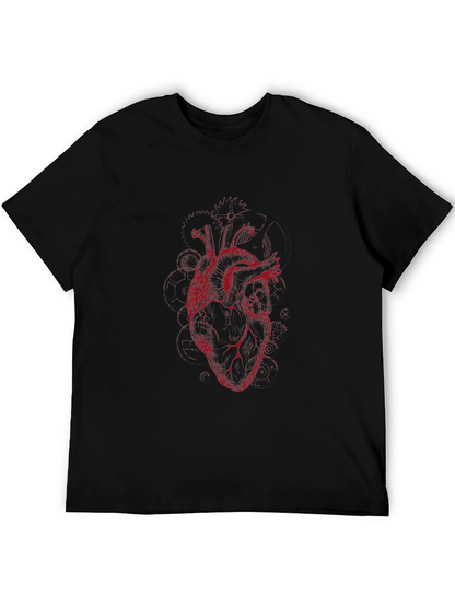 Anatomical Heart Graphic Tee - Black