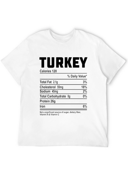 Turkey Nutrition Facts Funny T-Shirt