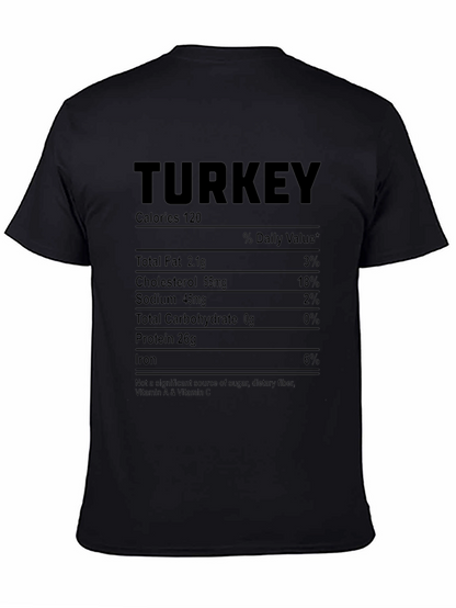 Turkey Nutrition Facts Funny T-Shirt