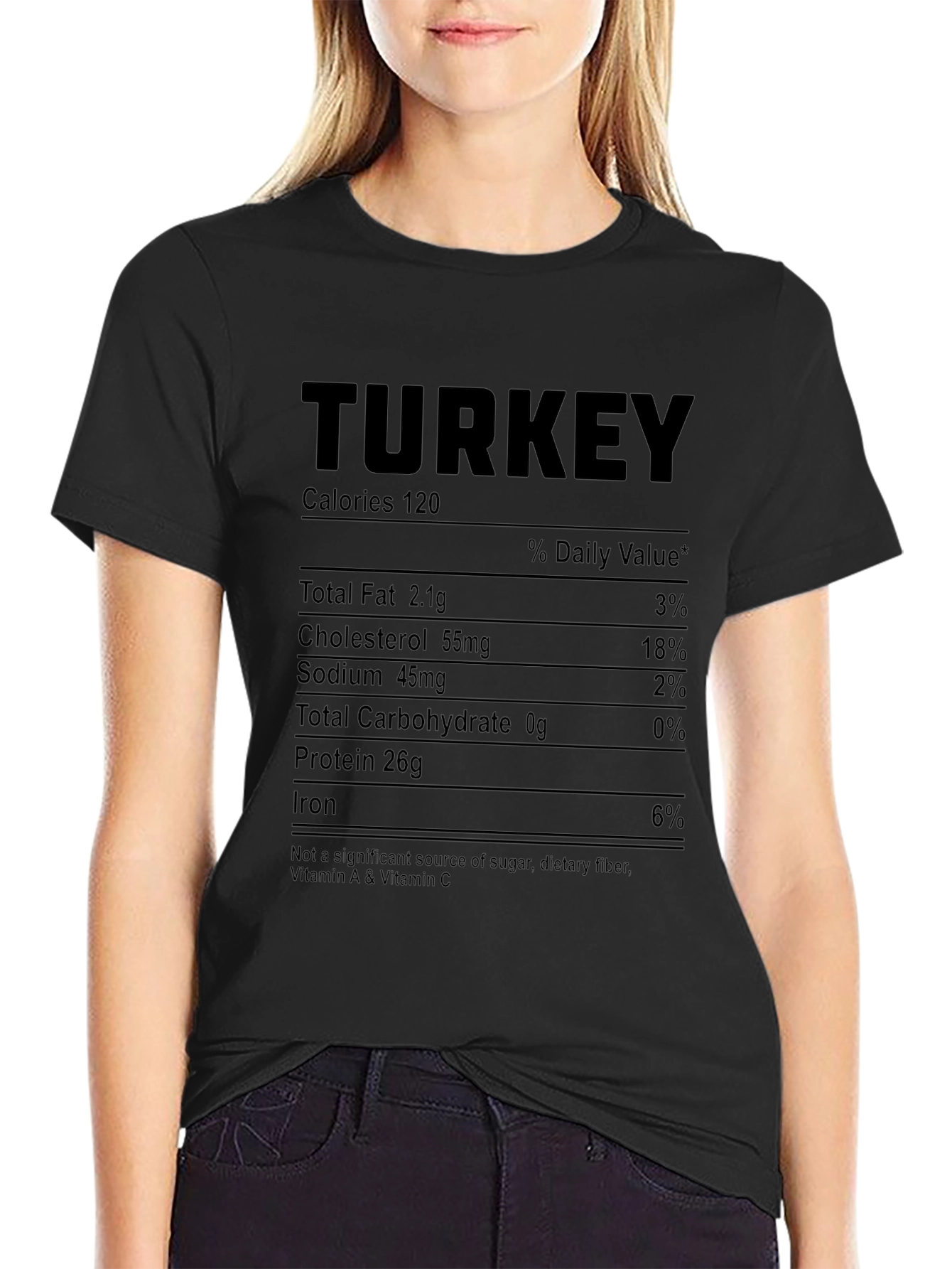 Turkey Nutrition Facts Funny T-Shirt